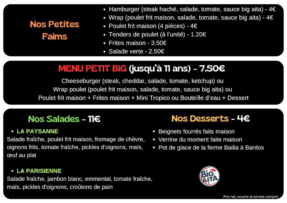 Big Aita - Menu Image 1